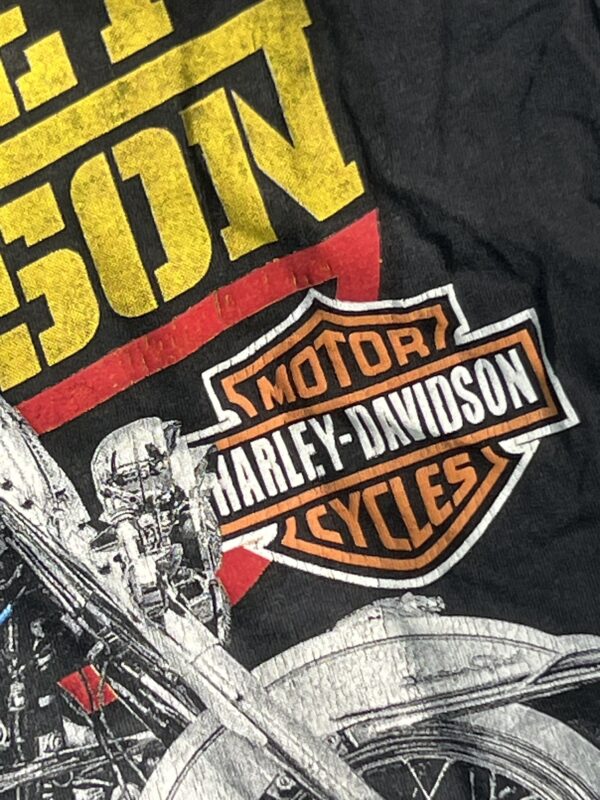 1990 Harley-Davidson 3D Emblem Tee - Image 4