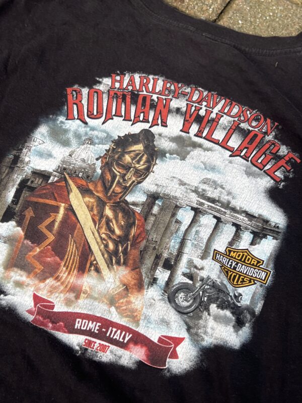 Vintage Harley-Davidson “Roman Village” T-Shirt - Image 7