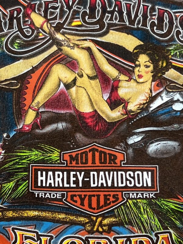 Vintage Harley-Davidson Orange “Key West” Shirt - Image 7